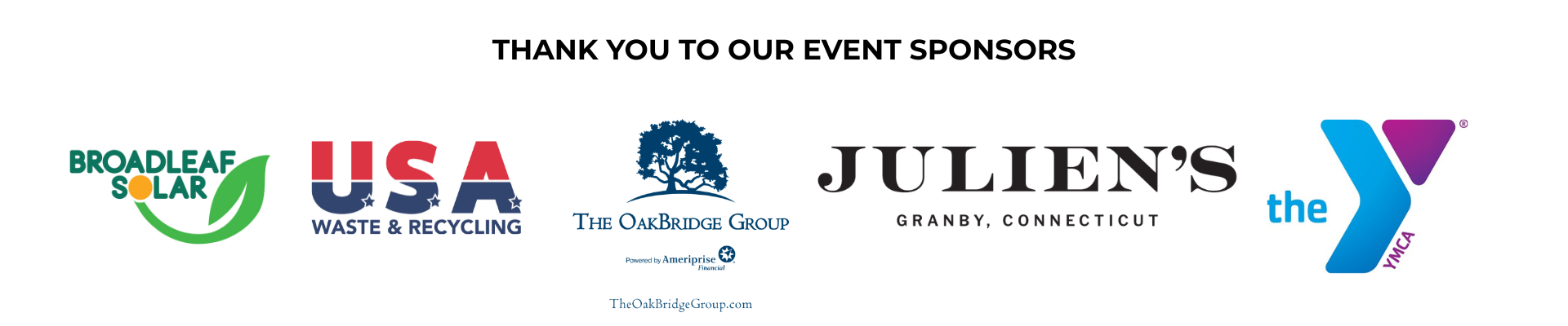 OUR EVENT SPONSORS